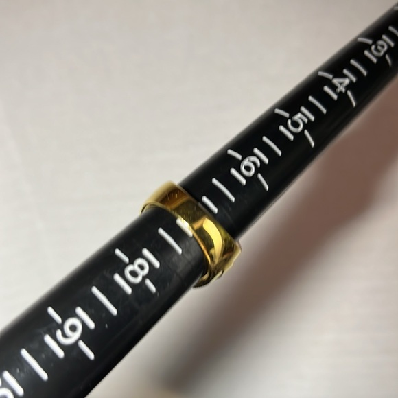 Gold Plated Citrine and Cubic Zirconia Ring, Sz 7 - Picture 8 of 8